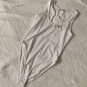 Zara white bodysuit